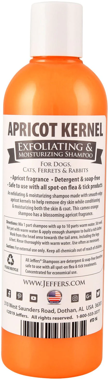 Apricot Kernel Exfoliating & Moisturizing Pet Shampoo - Pet's Shop