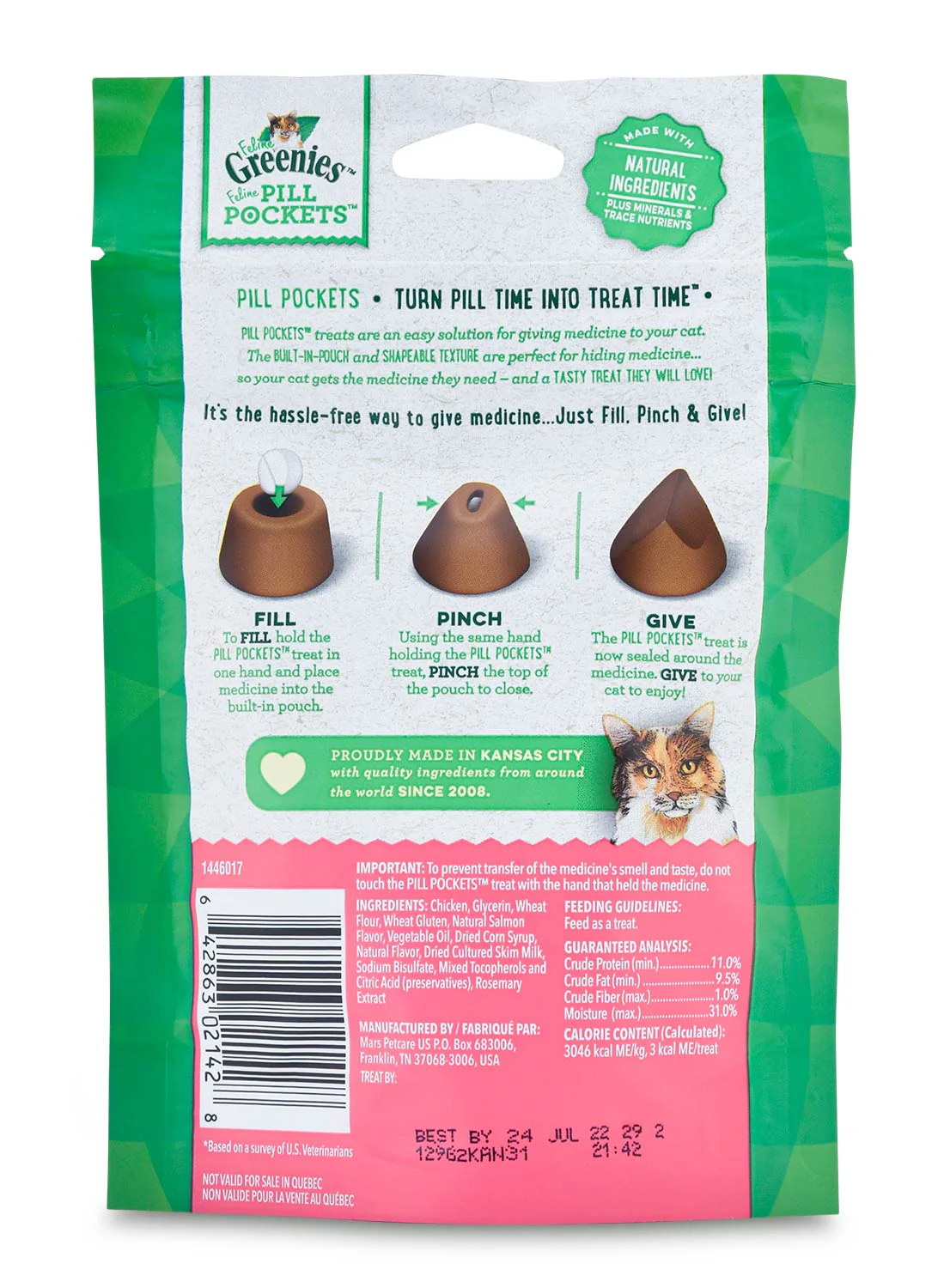 Greenies Pill Pockets for Cats, 45 ct - Pet's Shop