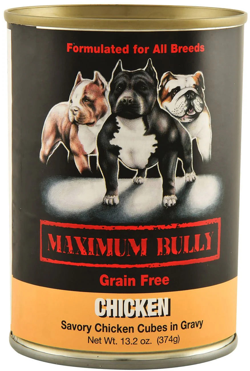 Maximum Bully Savory Chicken Cubes in Gravy, 13.2 oz - Pet's Shop