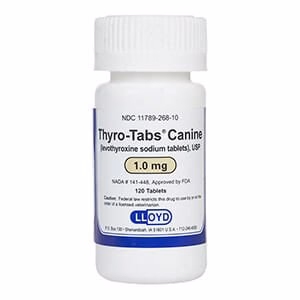 Rx Thyro-Tabs (levothyroxine sodium tablets) Tablets for Dogs - Pet's Shop