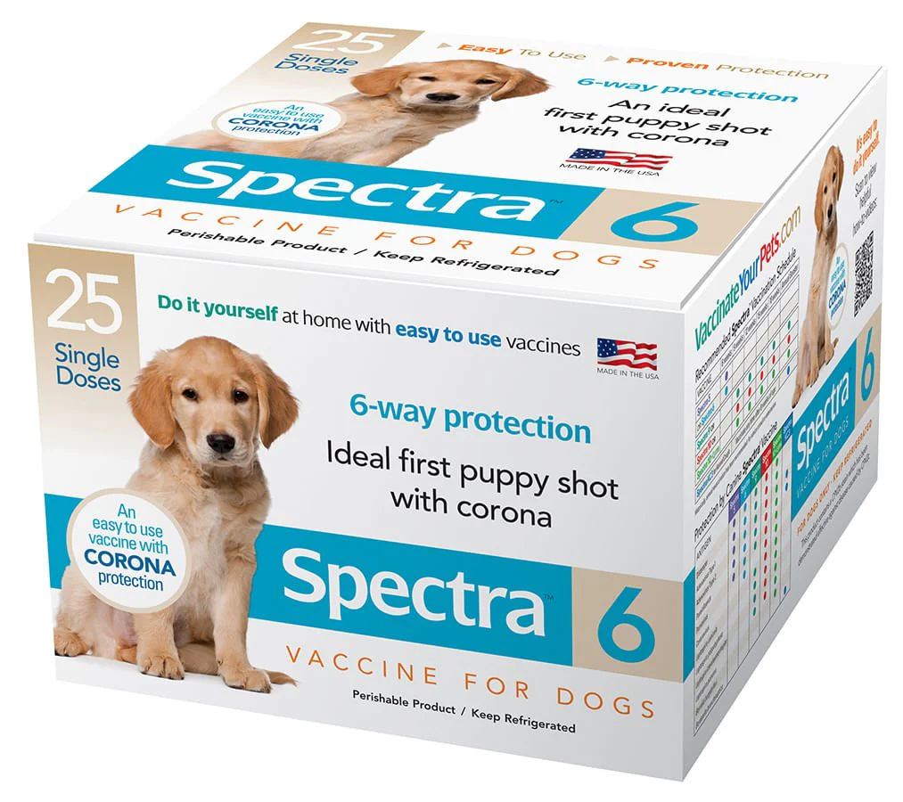 Canine Spectra 6 Dog Vaccine, 25 dose - Pet's Shop