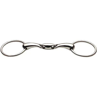JP Korsteel Stainless Steel Oval Link Loose Ring Snaffle Bit - Pet's Shop