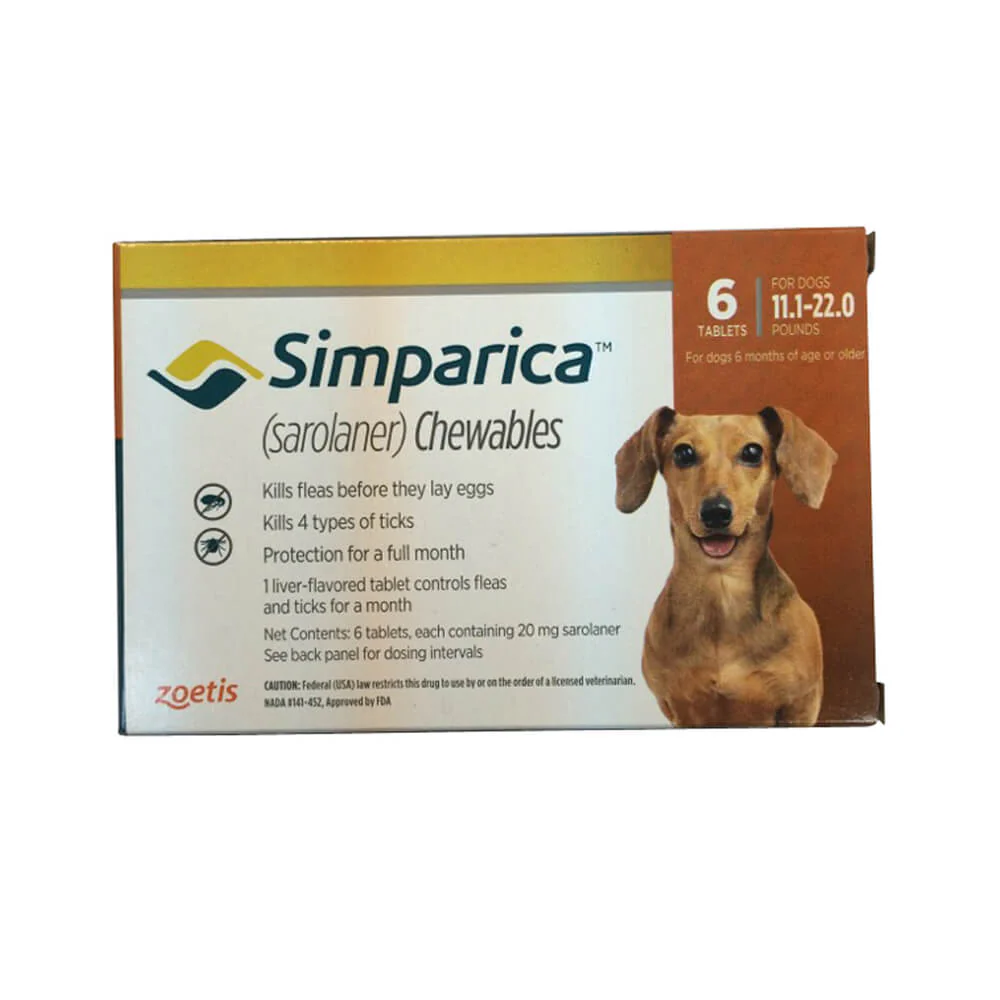 Simparica Chewable Tablets for Dogs - Pet's Shop