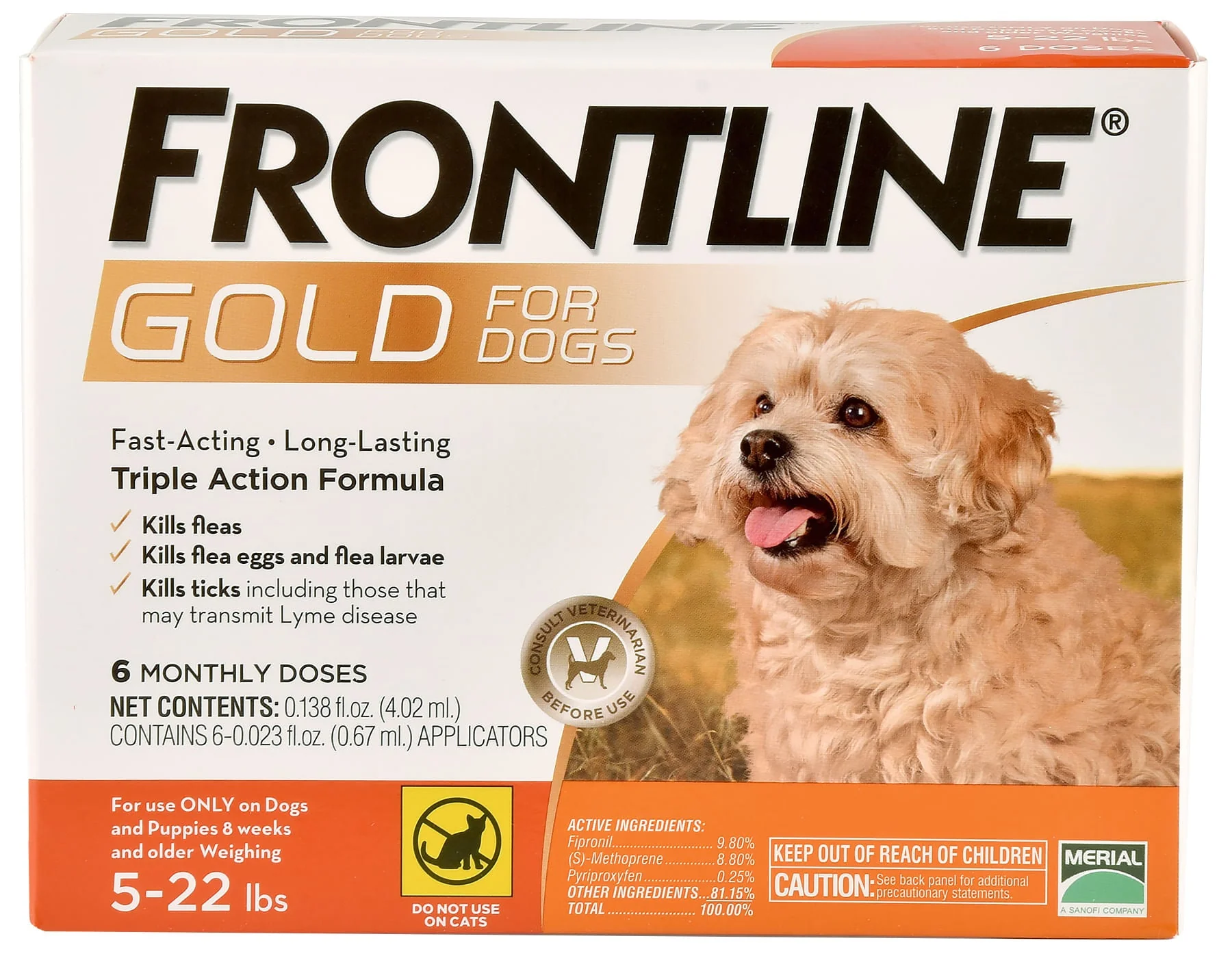 Frontline Gold for Dogs, 6-pack - Pet's Shop