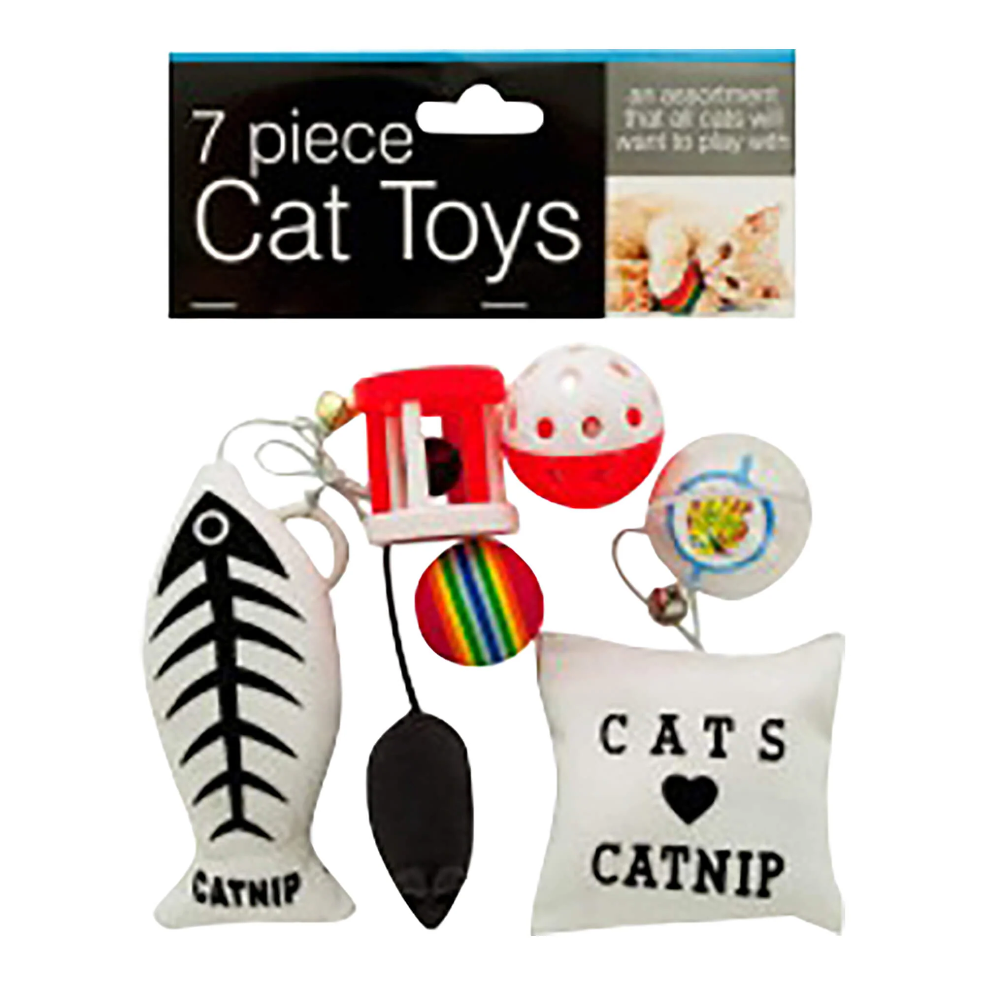 Cat Toys Set, 7 pk - Pet's Shop