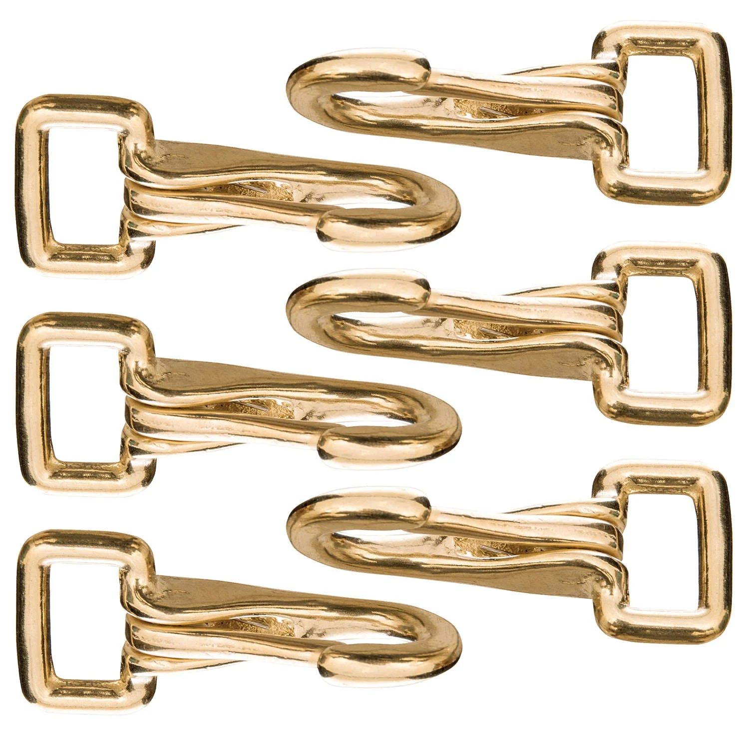 Solid Brass Rein Spring Snap with Flat Fixed Eye - Pet's Shop