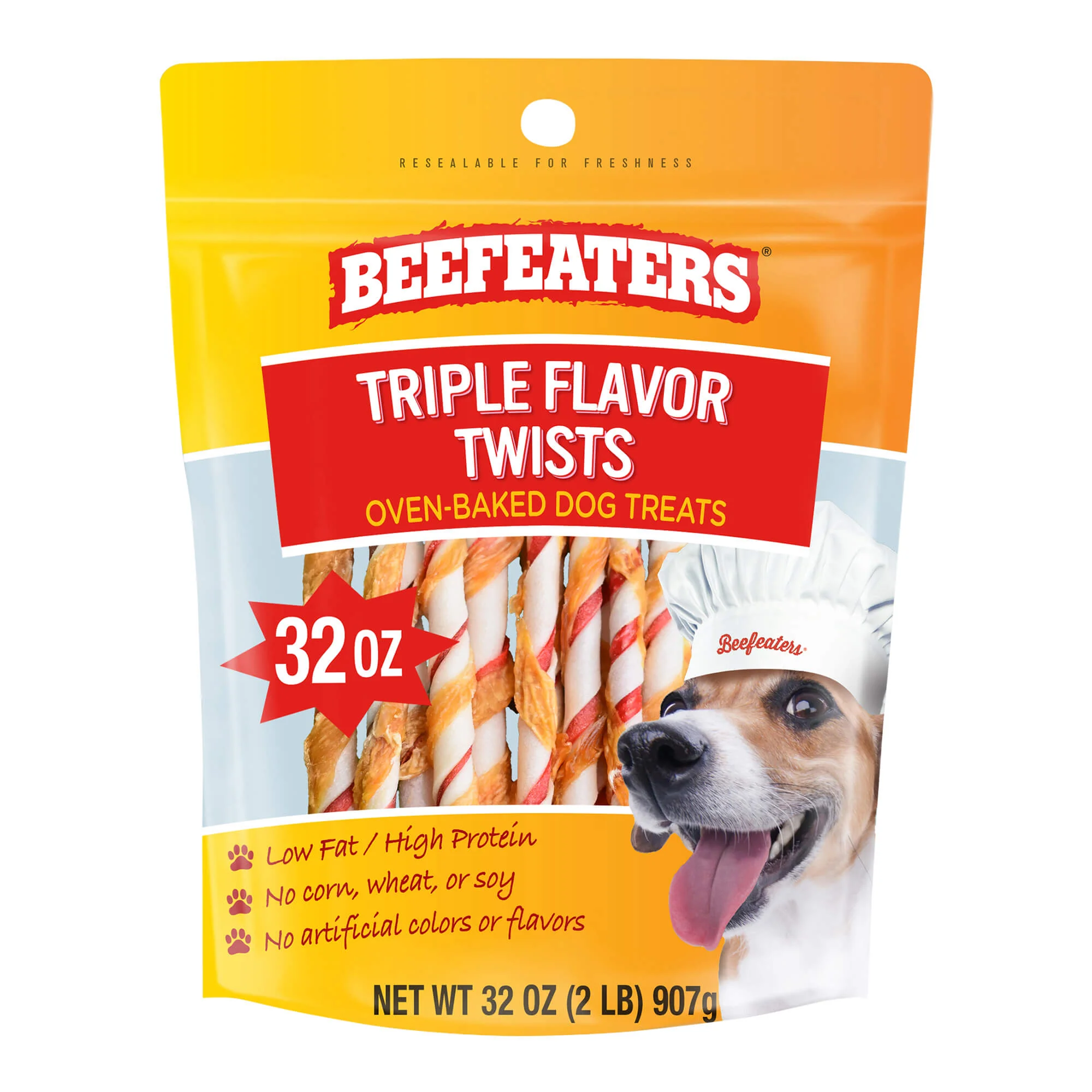 Beefeaters Triple Flavor Twists, 32 oz - Pet's Shop