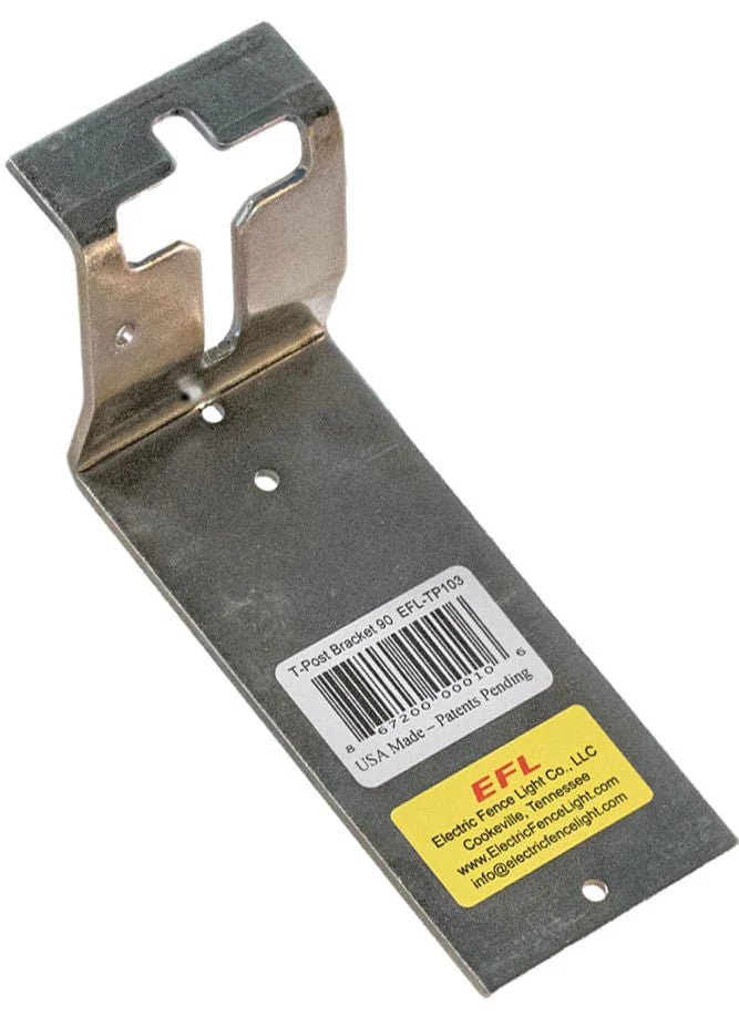 90 Degree T-Post Mounting Bracket - Pet's Shop