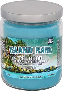 Pet Odor Exterminator Candle, Island Rain, 13 oz - Pet's Shop