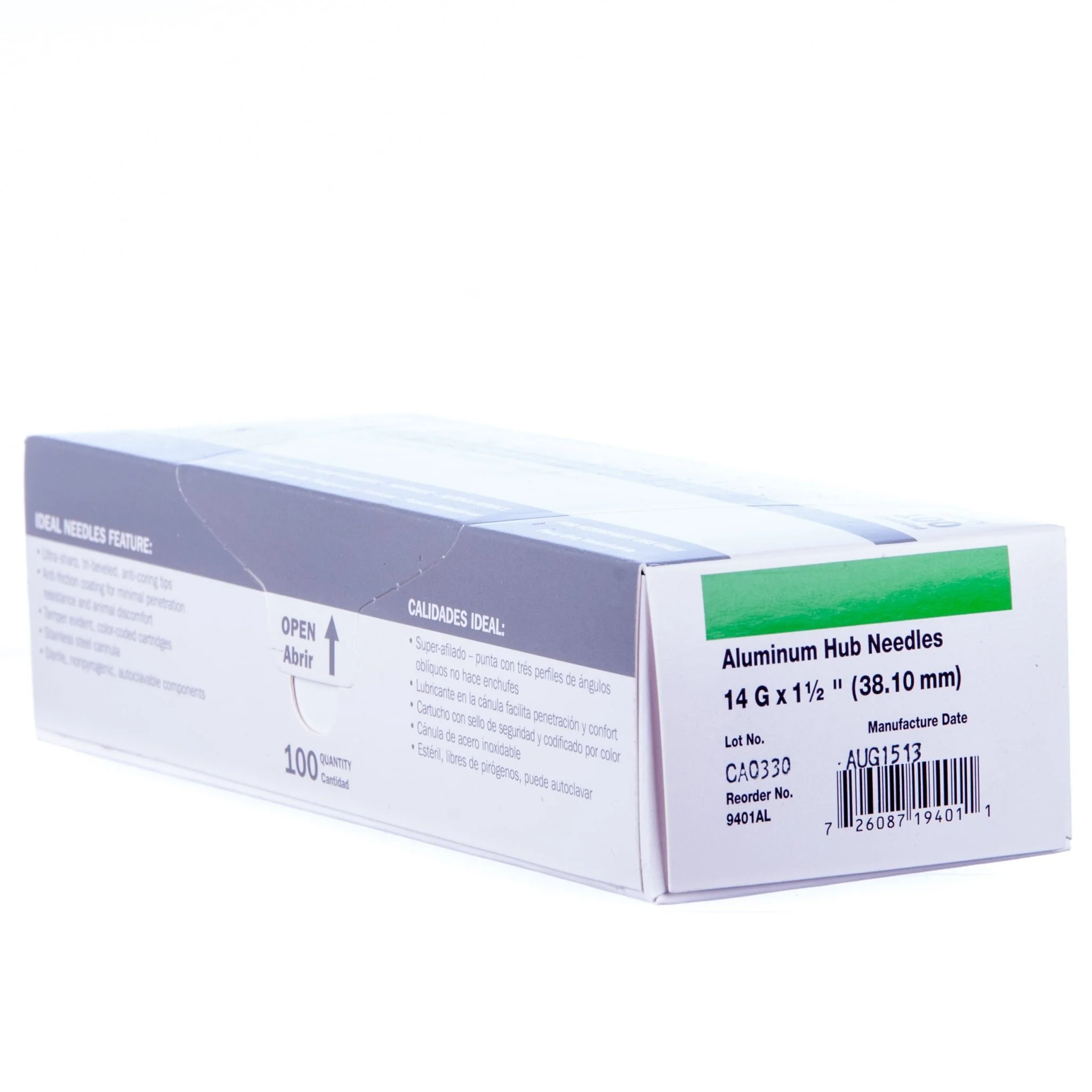 Aluminum Hub Needles, Box of 100 - Pet's Shop