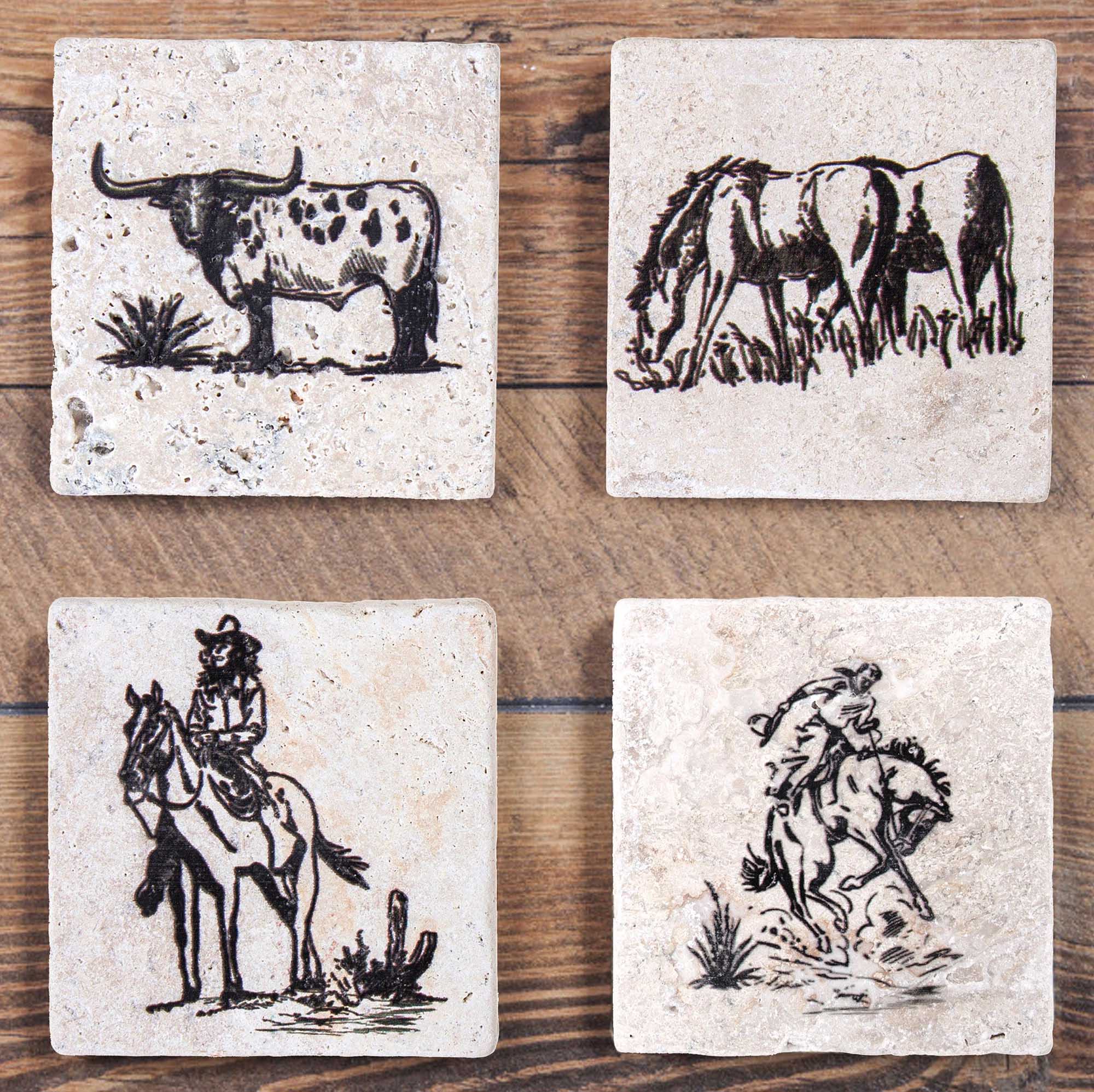 Ranch Life Coaster Set, Set of 4 - Pet's Shop