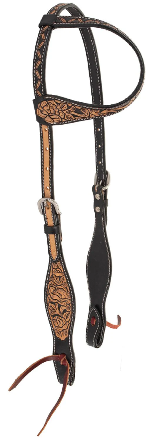 Circle Y Blooming Wild One Ear Headstall, Full - Pet's Shop