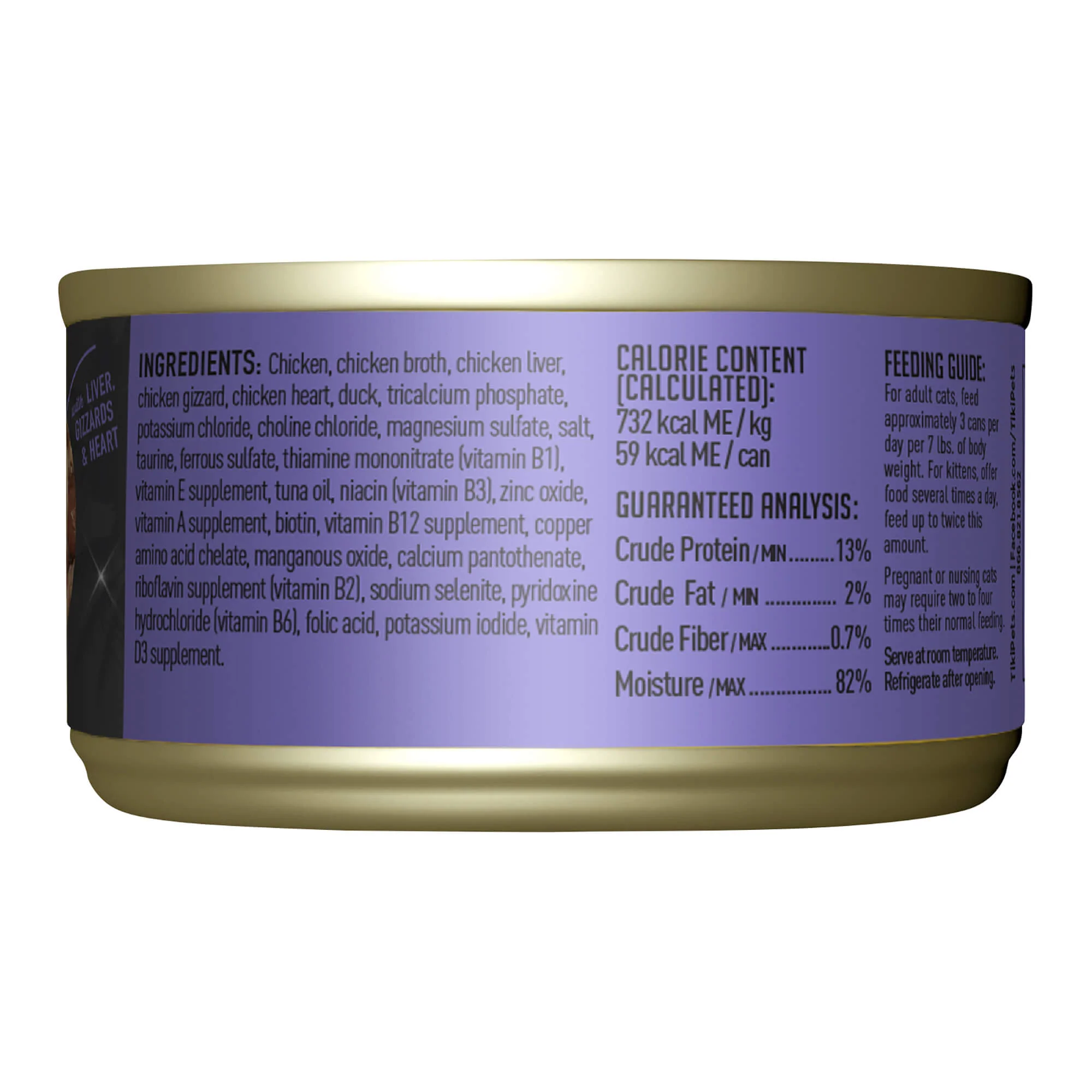 Tiki Cat After Dark Wet Cat Food, Chicken & Duck - Pet's Shop