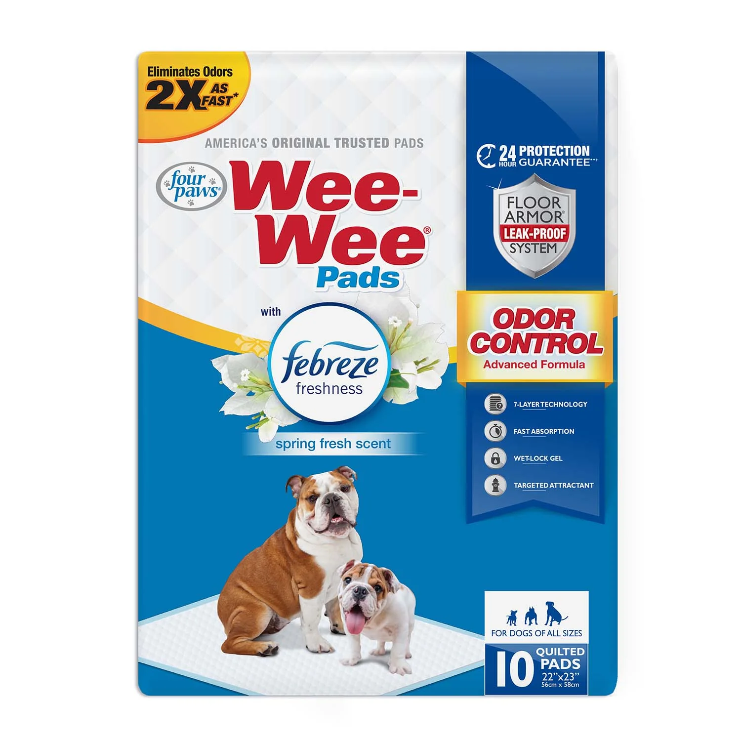 Wee-Wee Odor Control Dog Training Pads with Febreze Freshness - Pet's Shop