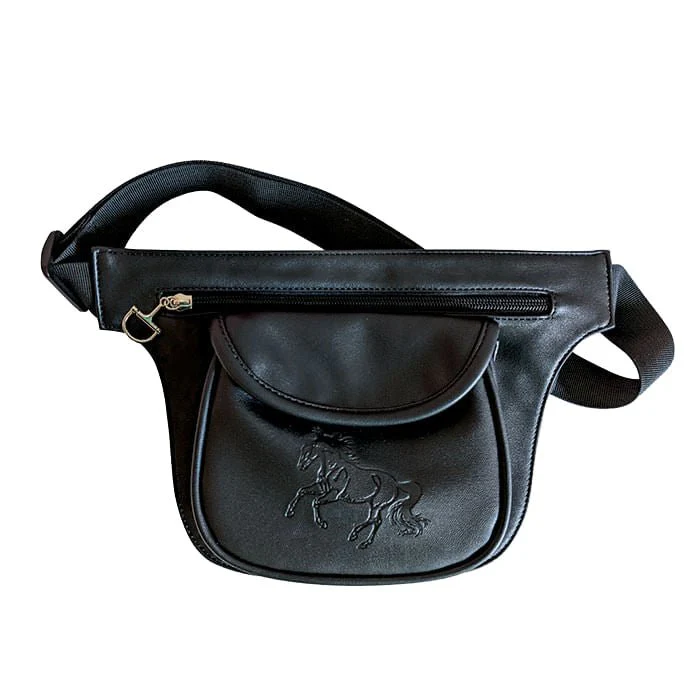2 Pocket Waist Pack, Debossed Gallop Horse - Pet's Shop