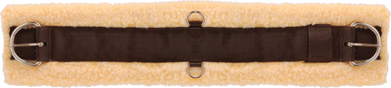Mustang Nylon Fleece Straight Cinch, Brown - Pet's Shop
