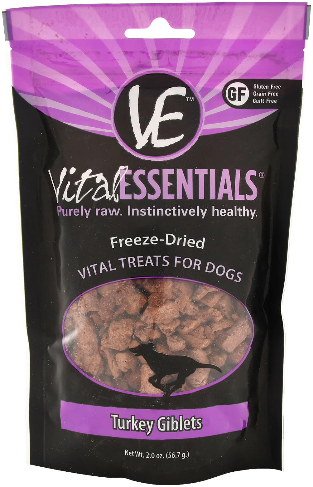 Vital Essentials Freeze-Dried Turkey Giblets Dog Treats - Pet's Shop