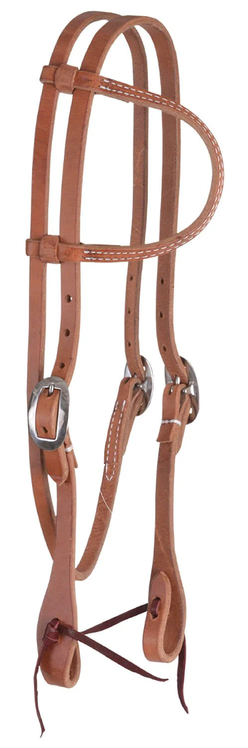 Reinsman Hermann Oak Slide Ear Headstall with Throatlatch, Full - Pet's Shop
