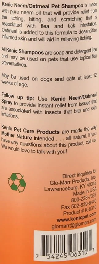 Kenic Neem Oatmeal Pet Shampoo - Pet's Shop
