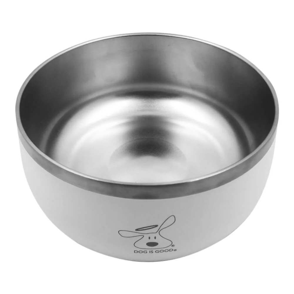 Dog is Good Stainless Steel Dog Bowl - Pet's Shop
