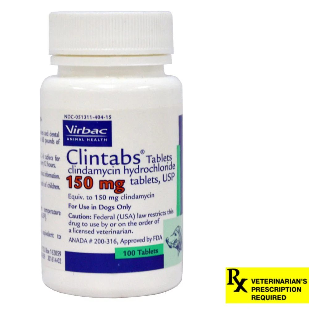 Rx Clindamycin (Generic) Tablets for Dogs - Pet's Shop
