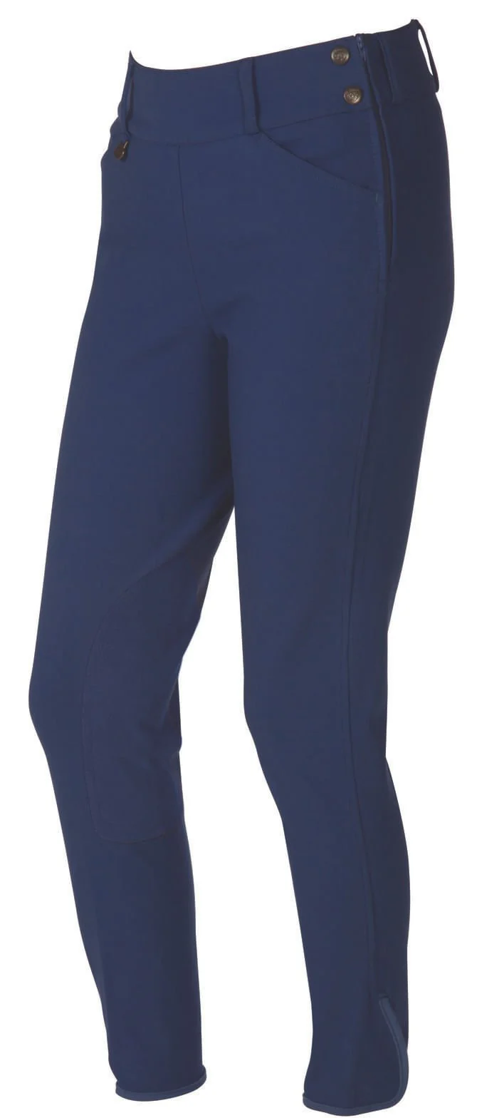 On Course Pytchley Euro Seat Side Zip Breeches, Mid Rise - Pet's Shop