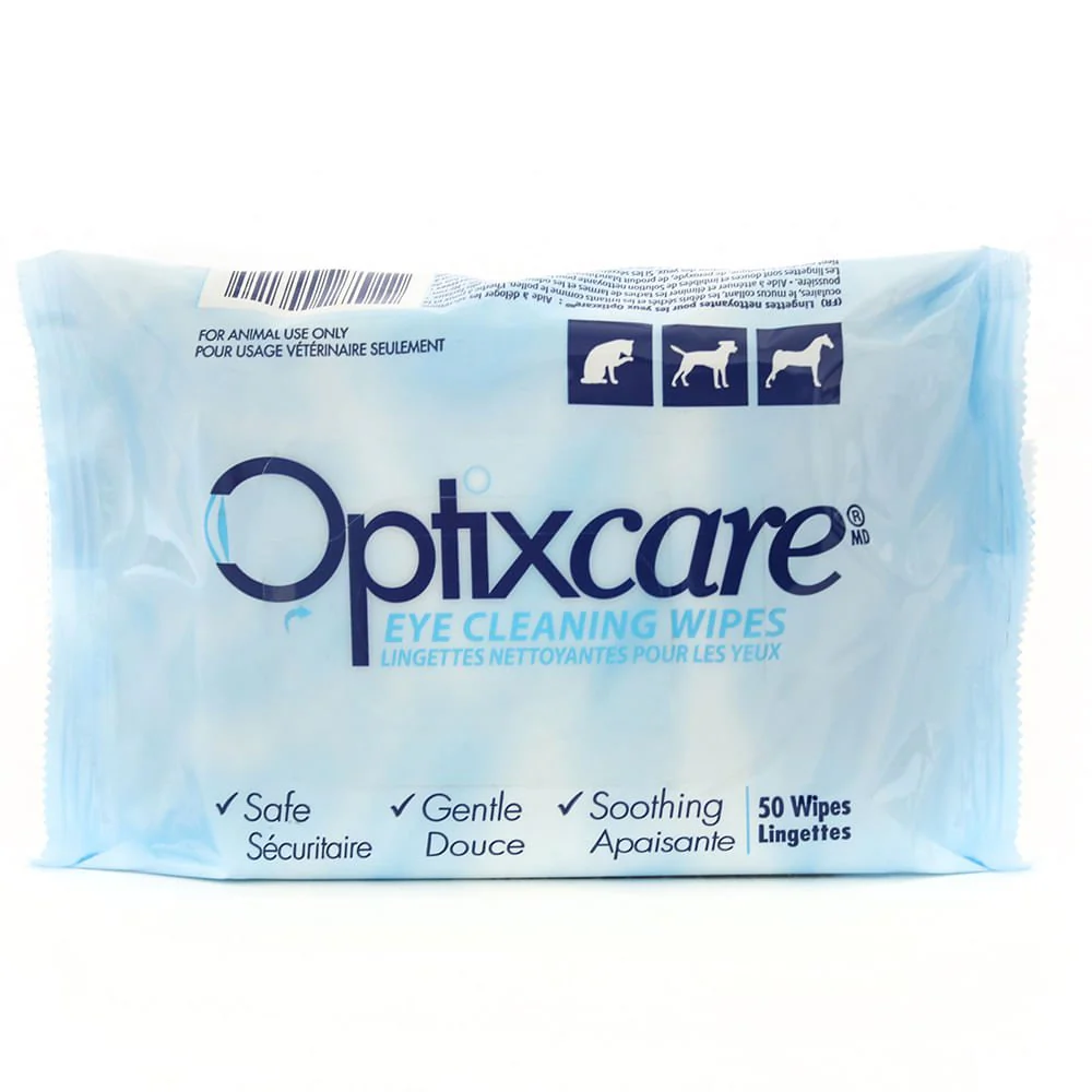 Optixcare Eye Cleaning Wipes for Animals, 50 Wipes - Pet's Shop