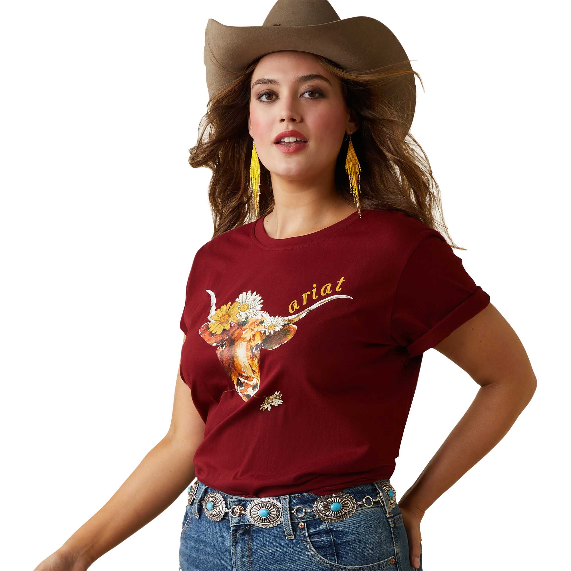 Ariat Women's R.E.A.L. Daisy Steer T-Shirt - Pet's Shop