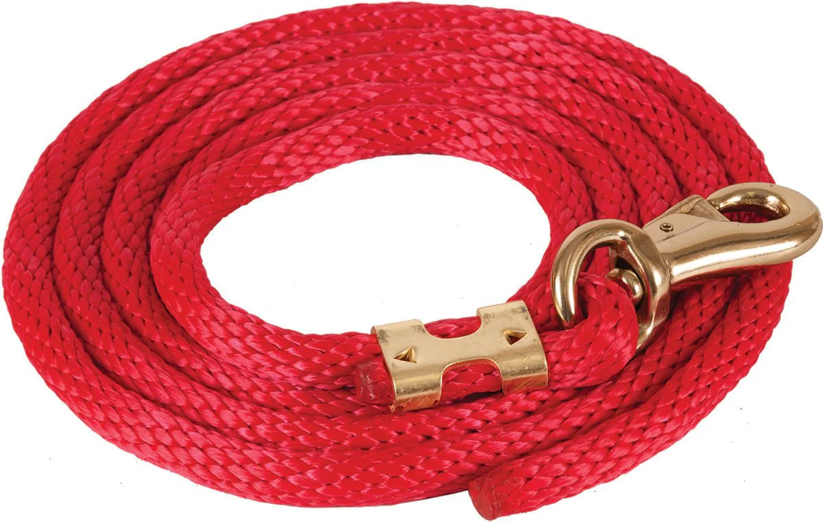 Mustang Solid Poly Lead Rope, Bull Snap - Pet's Shop