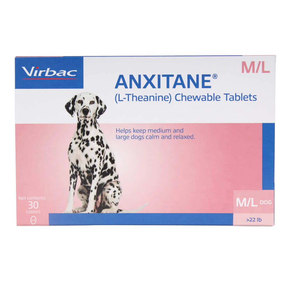 Anxitane M & L (L-Theanine) for Dogs, 30 Tablets - Pet's Shop