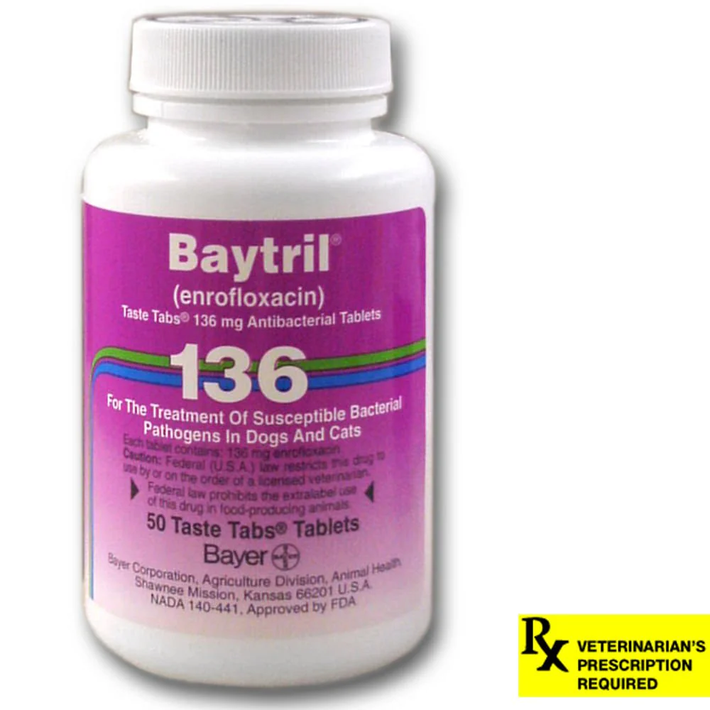 Rx Baytril for Dogs and Cats (Tablets) - Pet's Shop