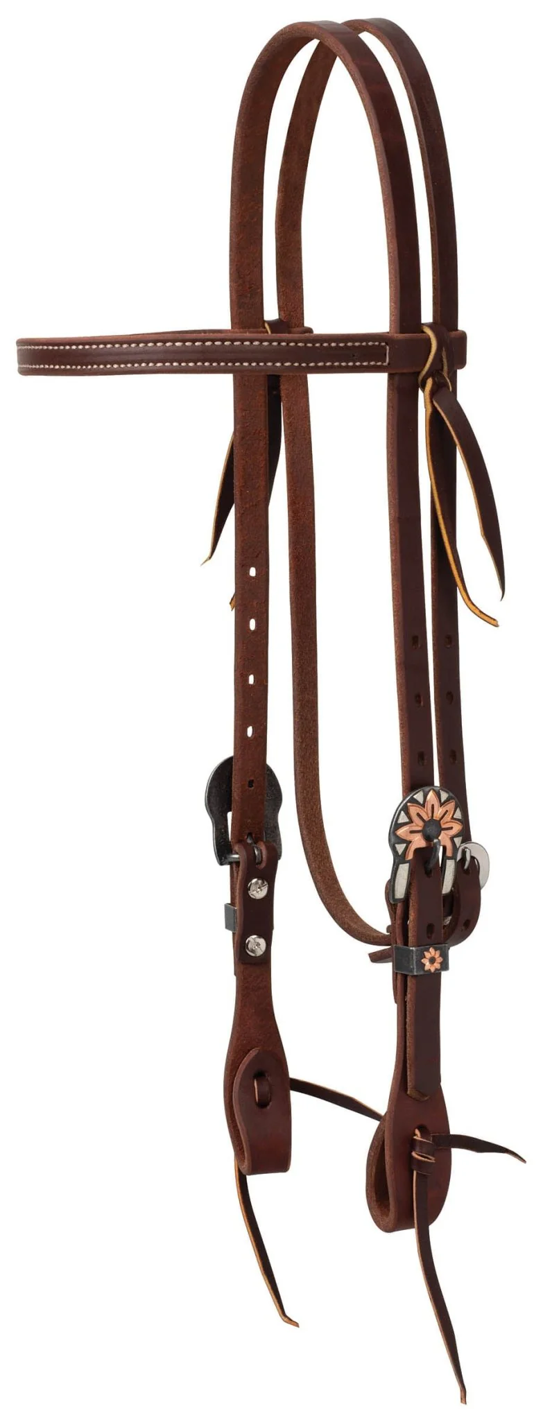 Weaver Working Tack Copper Flower Browband Headstall - Pet's Shop