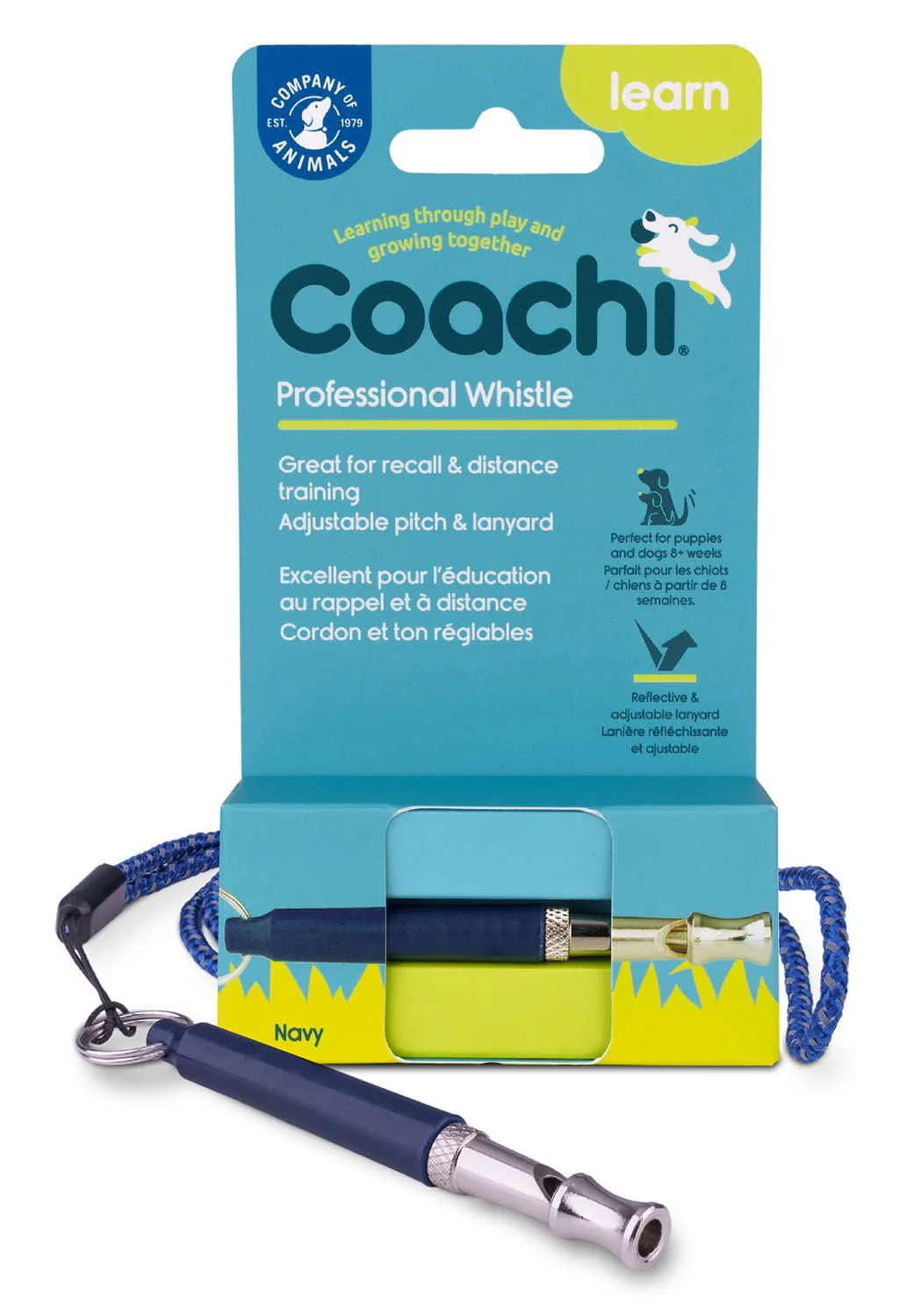 Coachi Professional Dog Whistle, Navy - Pet's Shop
