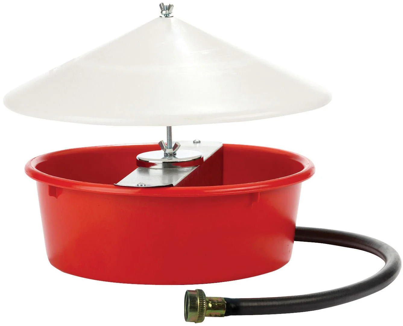 Little Giant Automatic Chicken Waterer with Cover, 5 qt - Pet's Shop