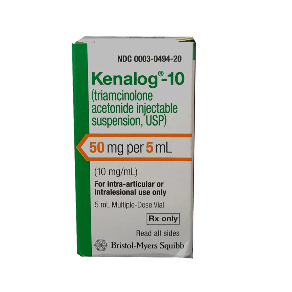 Rx Kenalog-10 (triamcinolone acetonide injectable suspension) Injection for Dogs & Cats, 10mg/ml x 5ml Vial - Pet's Shop