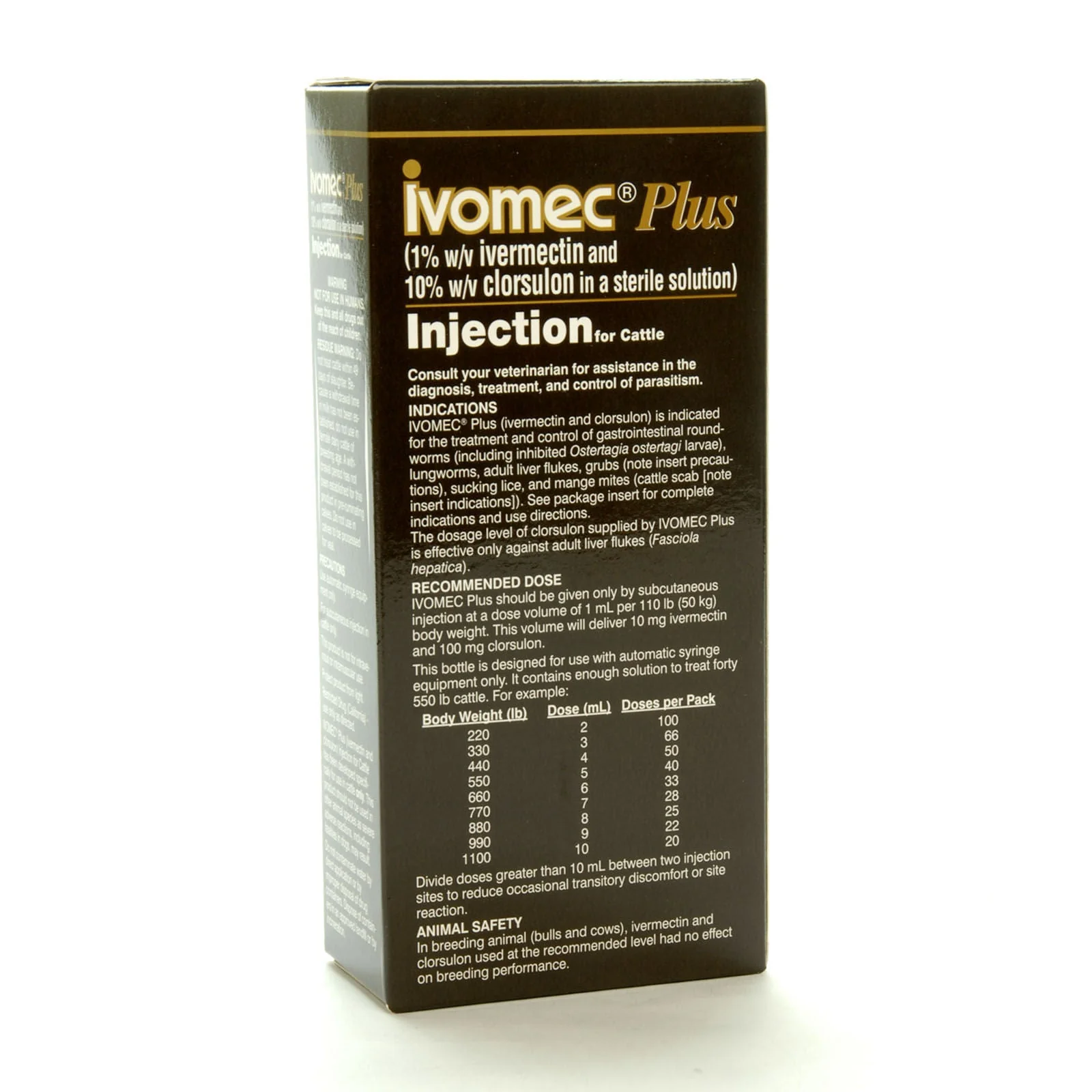 Ivomec Plus Injectable Cattle Wormer - Pet's Shop