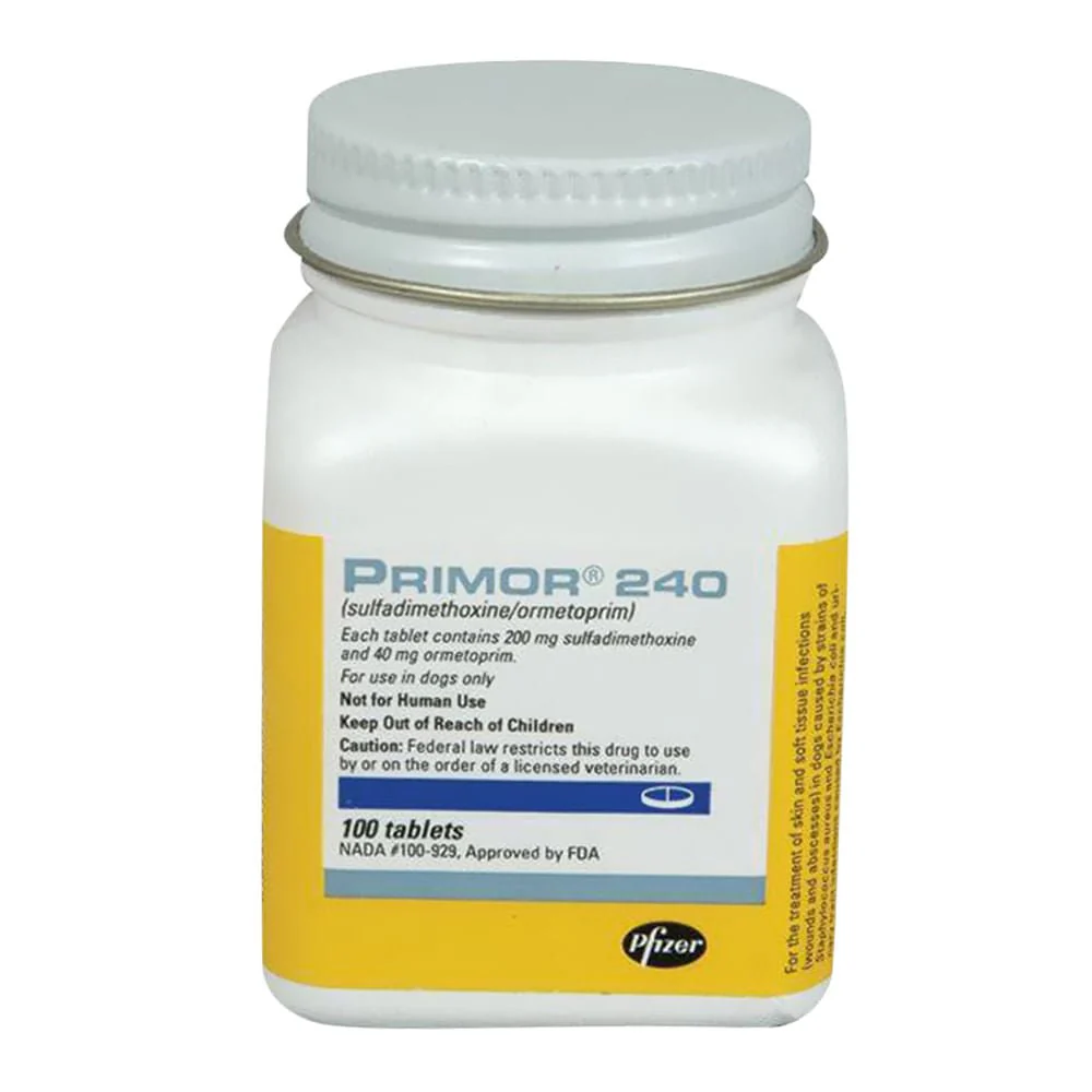 Rx Primor (sulfadimethoxine/ormetoprim) Tablets for Dogs - Pet's Shop