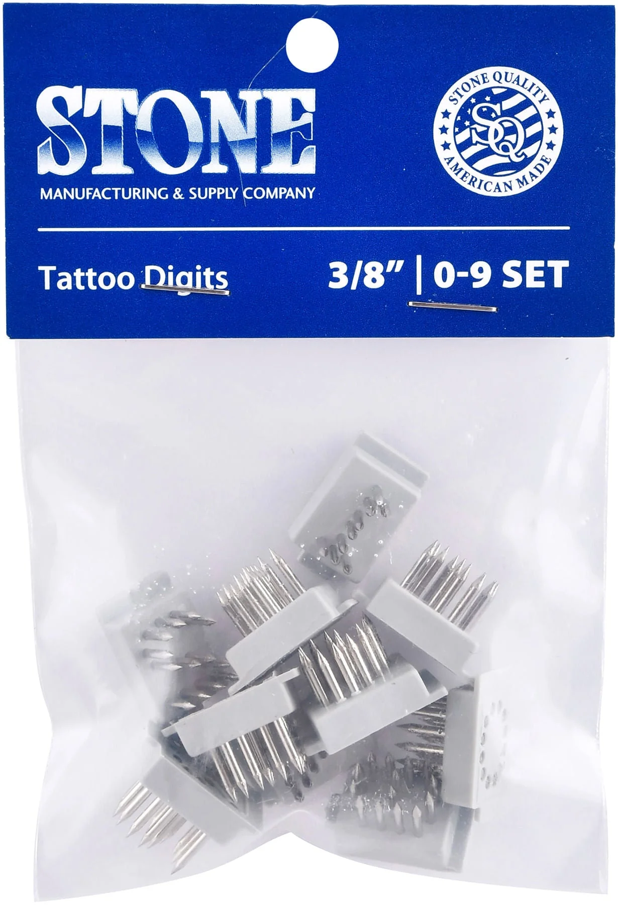 Stone Standard Tattoo Digits, 0-9 Set - Pet's Shop