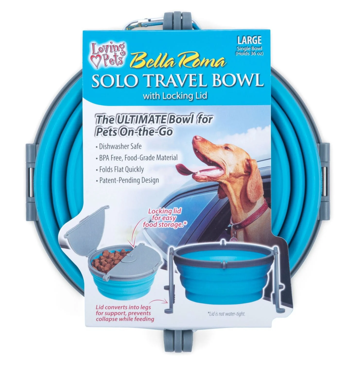 Bella Roma Travel Bowl - Pet's Shop