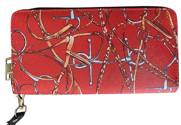 Lila Snaffle Bridle Clutch Wallet - Pet's Shop