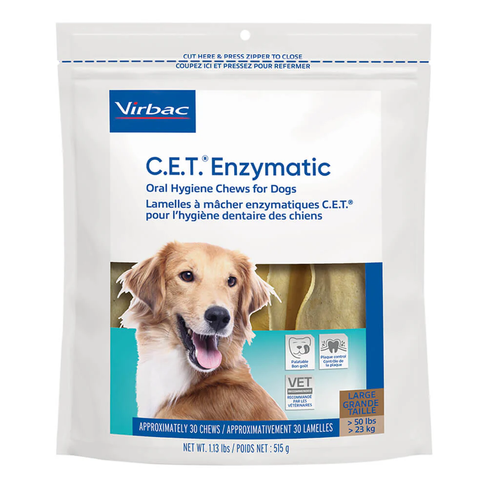Virbac C.E.T. Enzymatic Oral Chews for Dogs - Pet's Shop