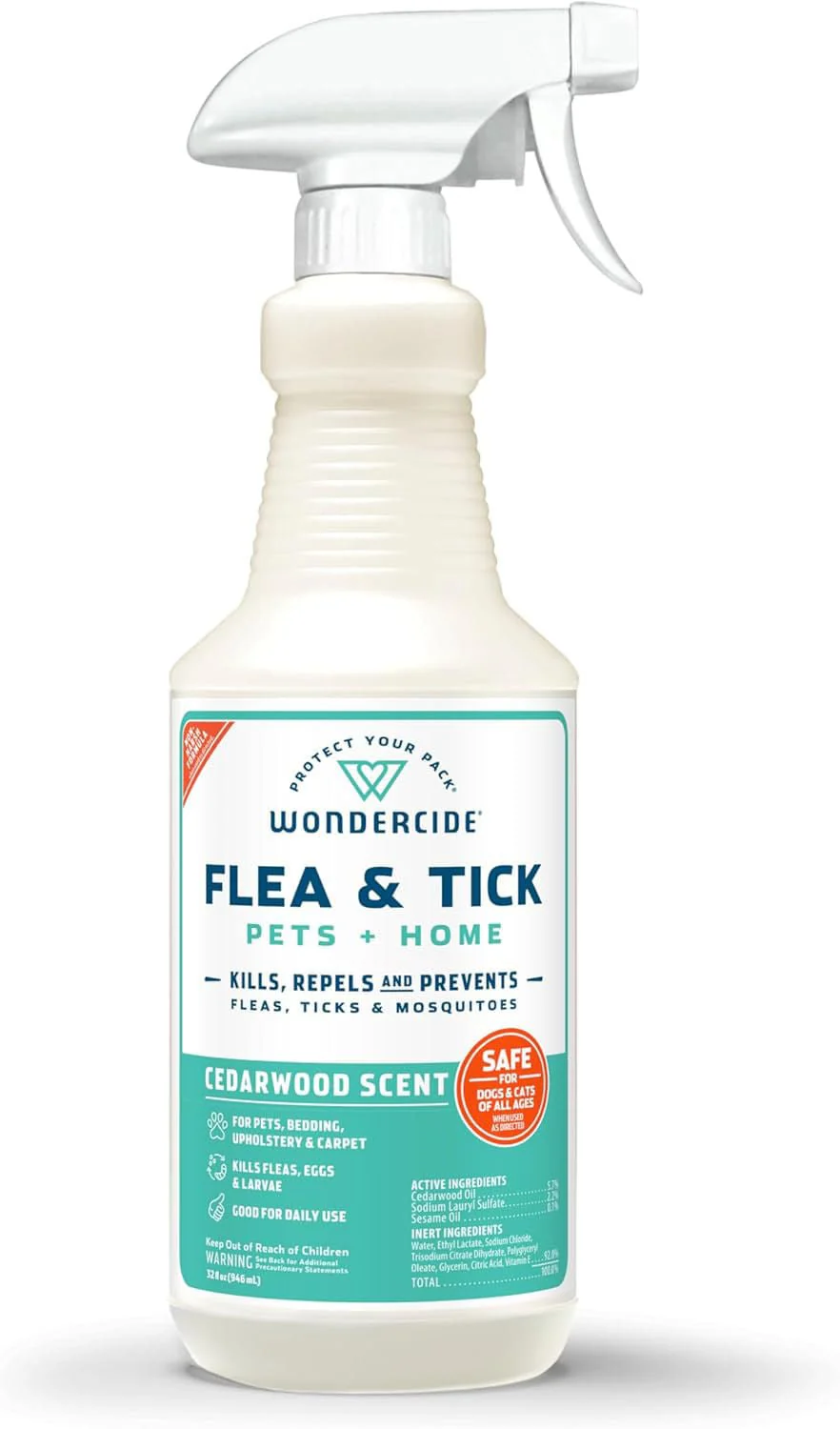 Wondercide Flea, Tick & Mosquito Control Spray for Pets + Home - Pet's Shop
