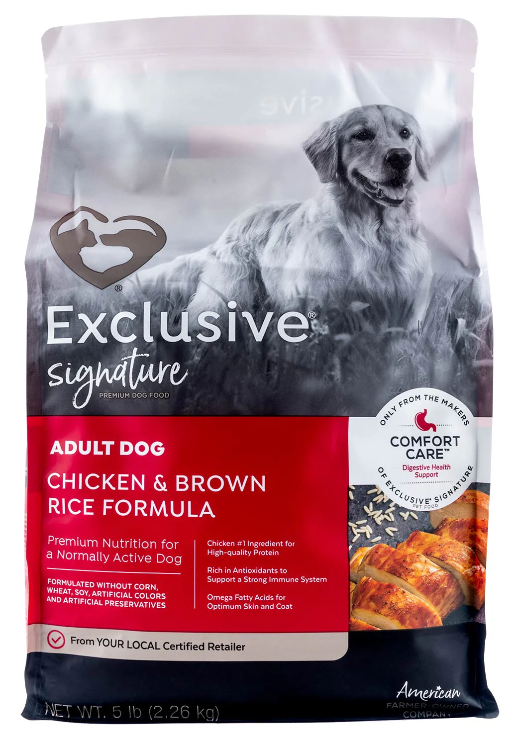 Purina Exclusive Adult Dog Food, Chicken/Brown Rice - Pet's Shop