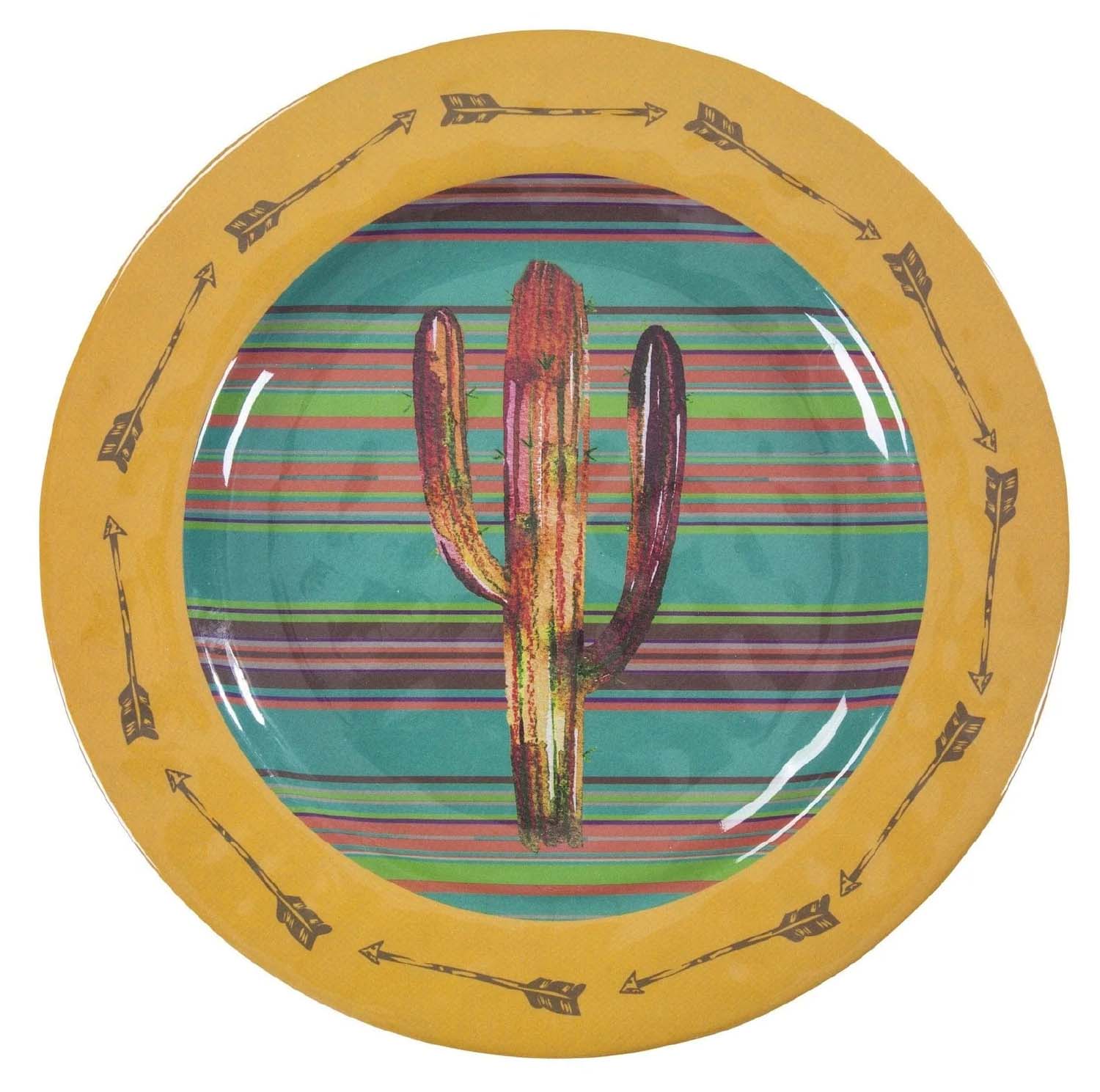 Saguaro Cactus Melamine Dinner Plates, Set of 4 - Pet's Shop