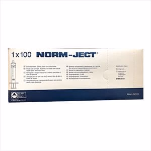 Rx Norm-Ject Syringe, Luer Slip Tip, 10 cc, 100 ct - Pet's Shop