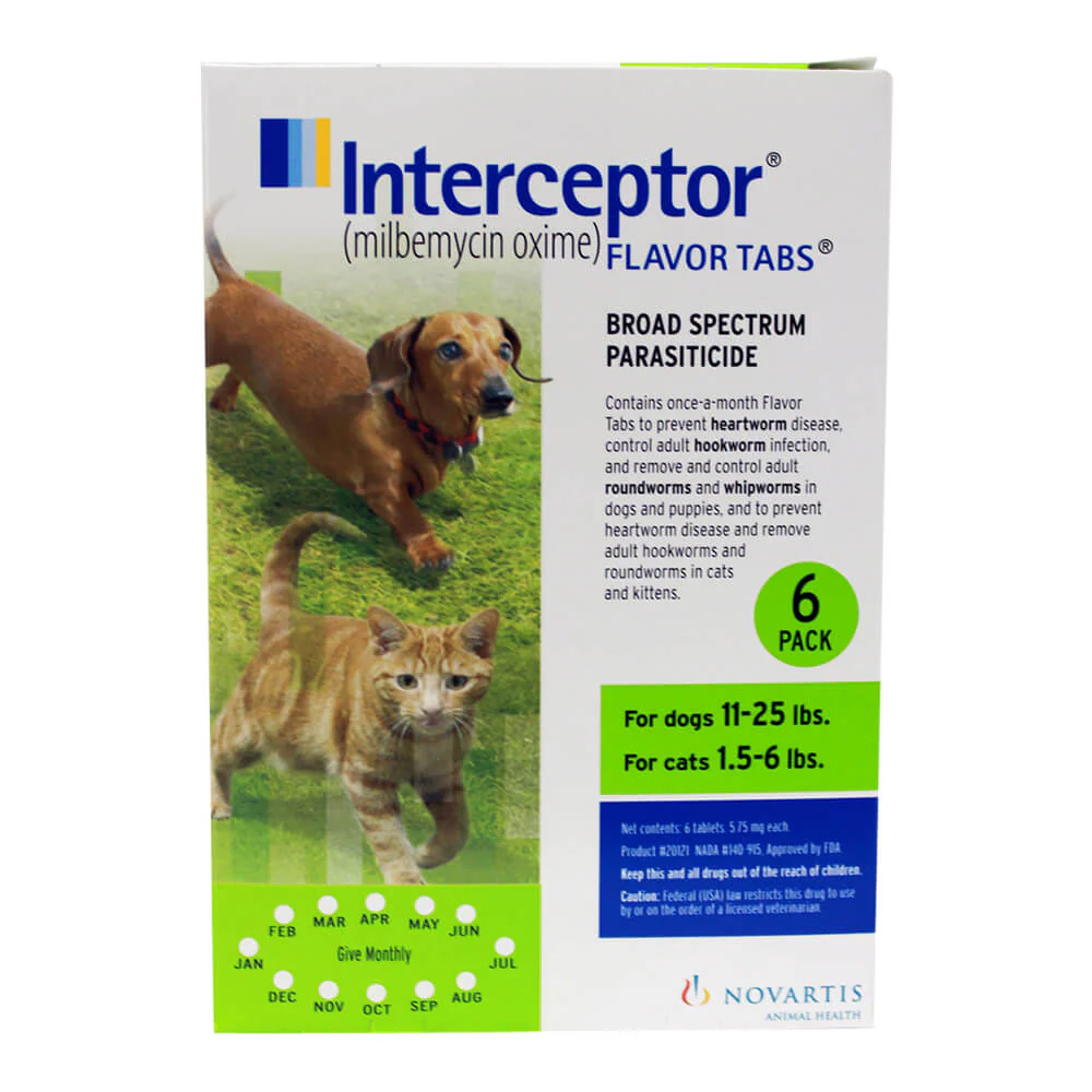 Rx Interceptor Tablets for Dogs & Cats - Pet's Shop