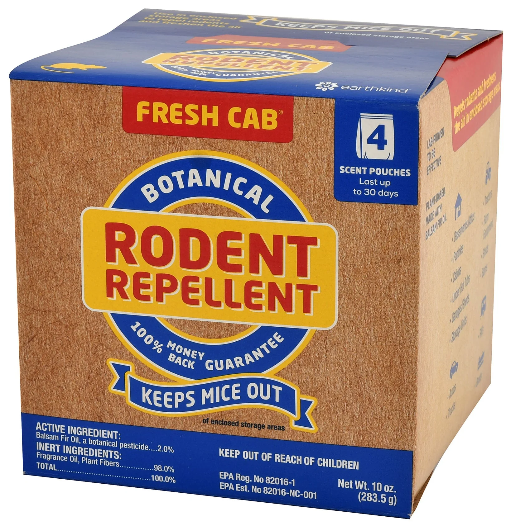 Fresh Cab Rodent Repellent, 10 oz box - Pet's Shop