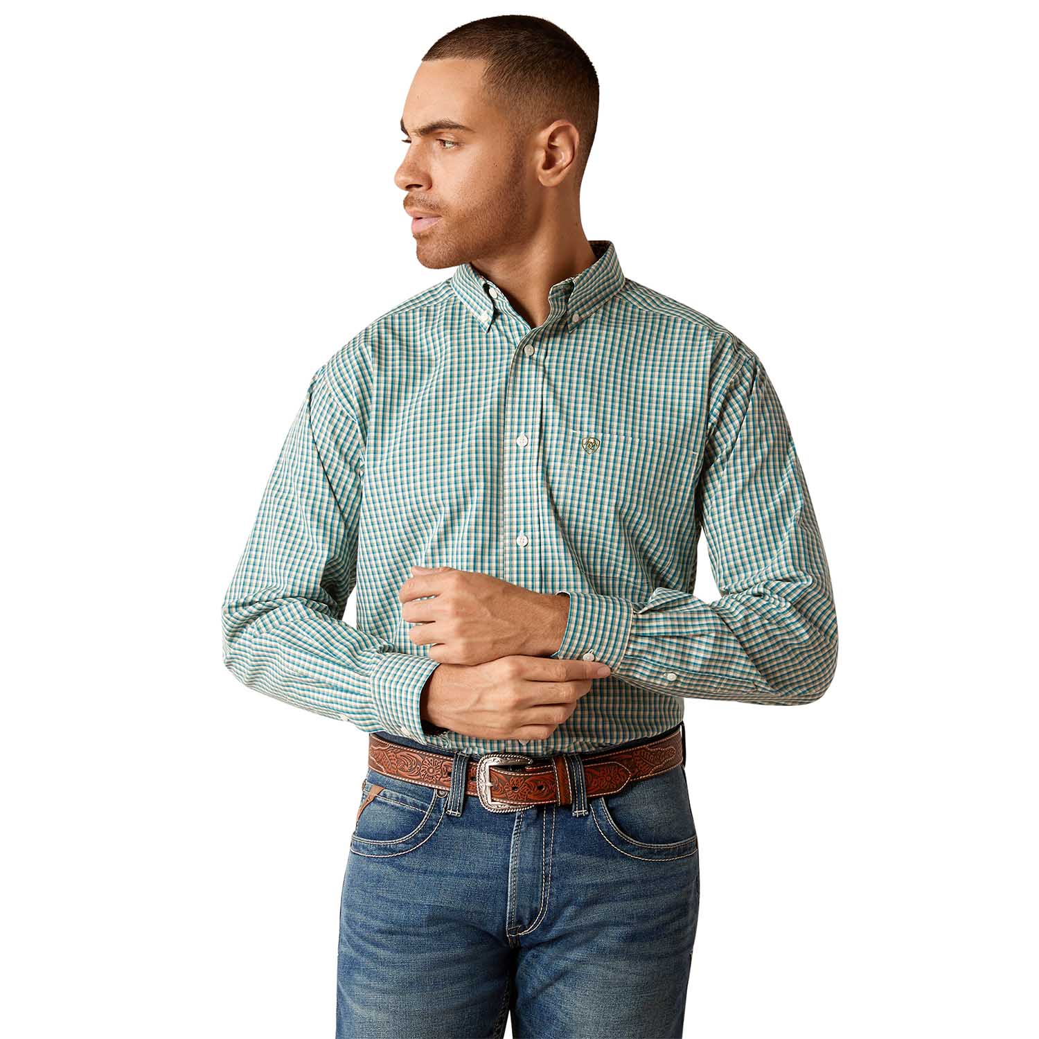 Ariat Men's Wrinkle Free Gus Longsleeve Shirt - Pet's Shop