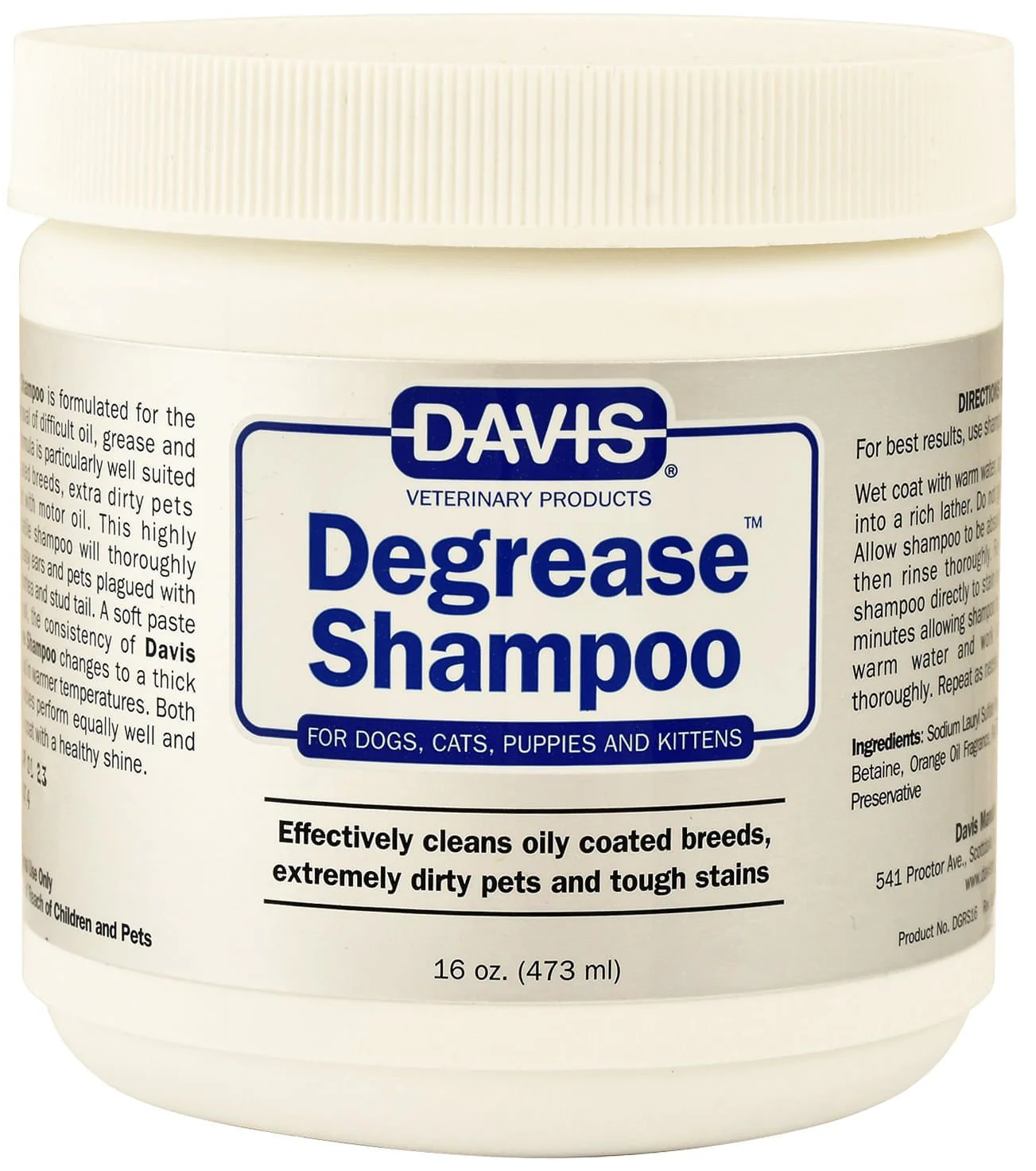 Davis Degrease Shampoo - Pet's Shop
