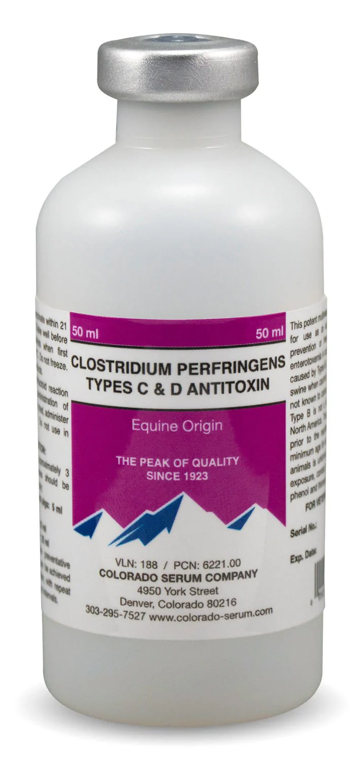Clostridium Perfringens Types C & D Antitoxin Vaccine - Pet's Shop